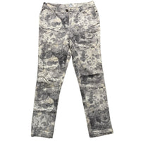 Cavalli Vintage Womens Floral Print White and Grey Jeans (30W)