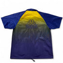 Kappa Ombre Vintage y2k 90’s Yellow Black and Blue Zip Up Polo Jersey (L)