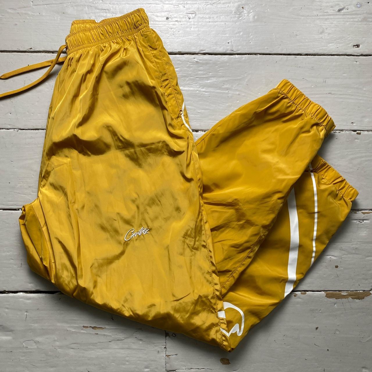 Corteiz Yellow Shell Shuku Trackpant Bottoms