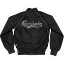 Carlsberg Black Diamante Rhinestone Bomber Womens Jacket (S)