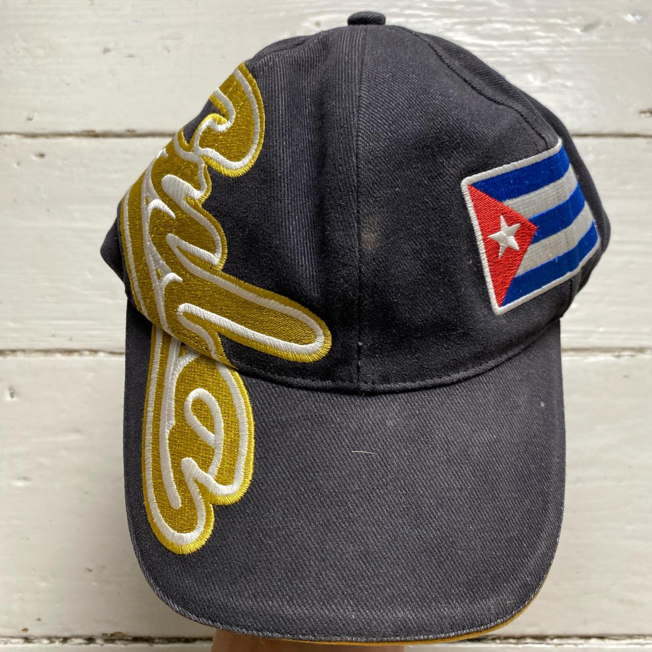 Cuba Batos Vintage Baseball Cap Black and Gold