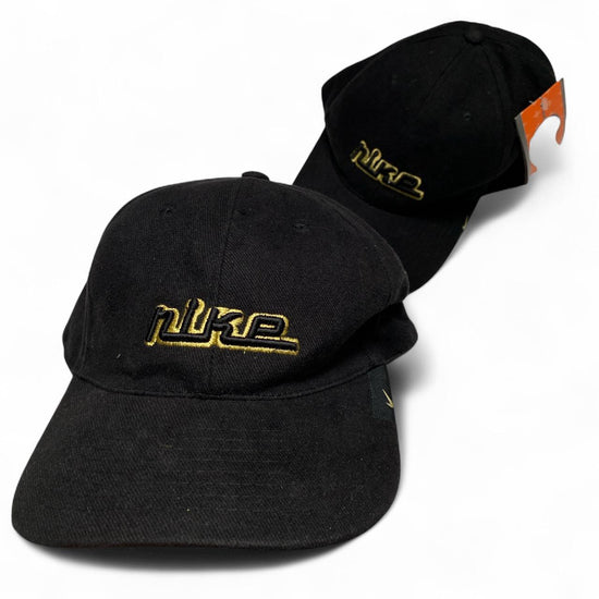 Nike Vintage y2k Athletic Black and Yellow Cap