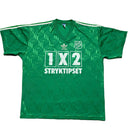 Adidas Sweden Hooks Idrottsforening 80’s Green and White Football Jersey (XL)