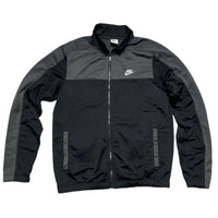 Nike Black Grey and White Tracksuit Jacket (M)