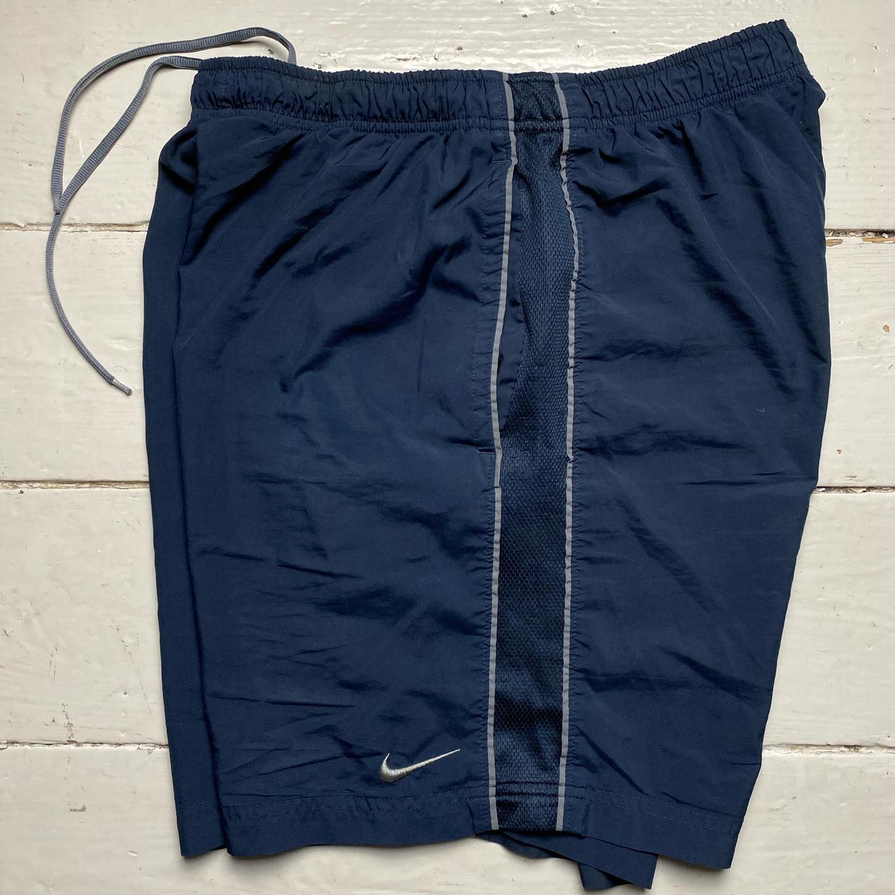 Nike Swoosh Navy and Grey Shell Shorts