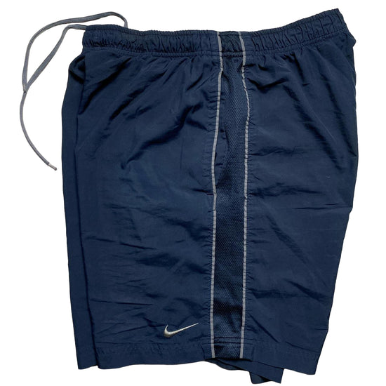 Nike Swoosh Navy and Grey Shell Shorts (L)