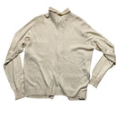 Gabicci Vintage Cream Long Sleeve Button Up Jumper (L)