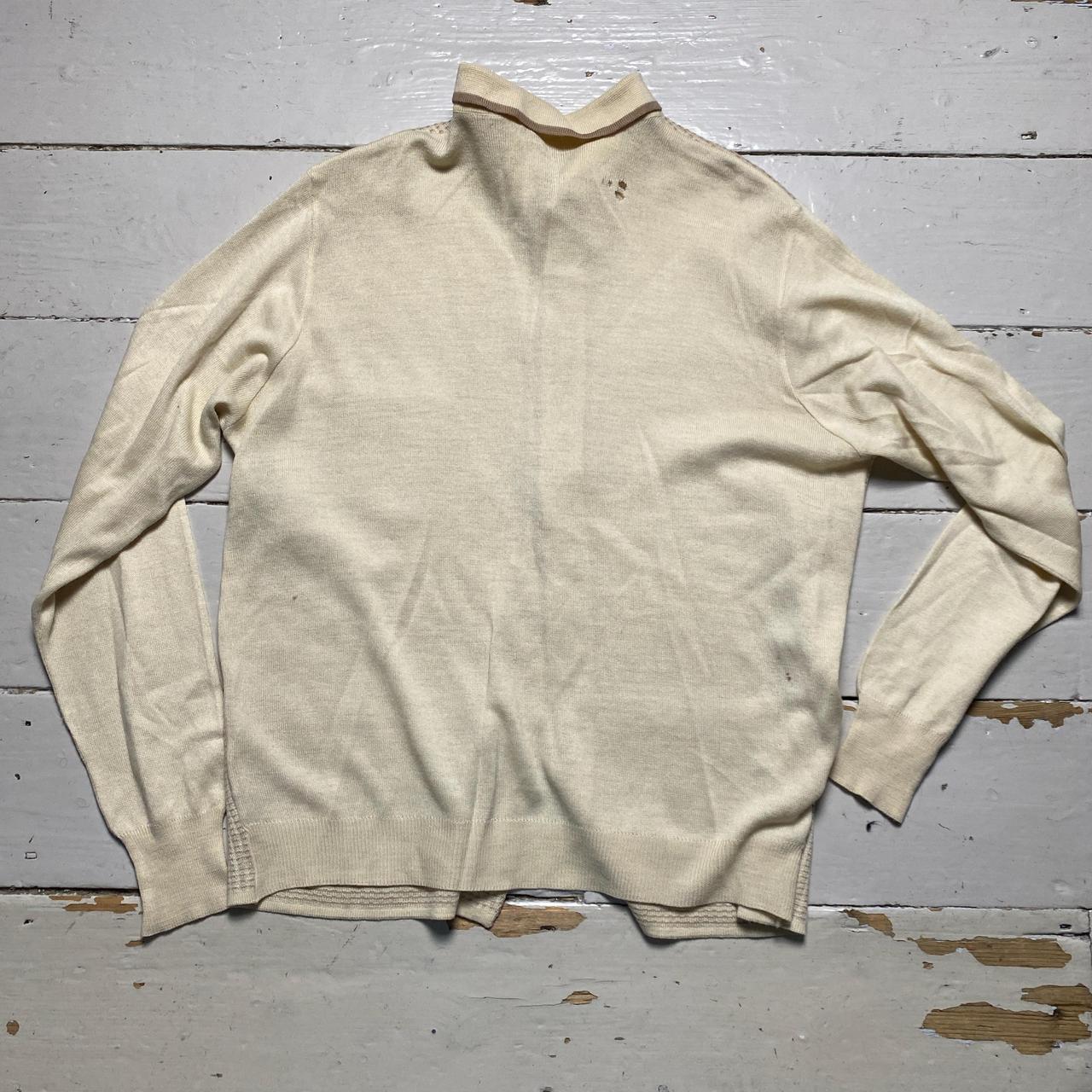 Gabicci Vintage Cream Long Sleeve Button Up Jumper