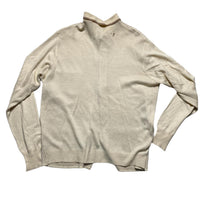 Gabicci Vintage Cream Long Sleeve Button Up Jumper (L)