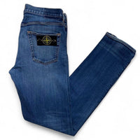 Stone Island Blue Straight Jeans (34W)