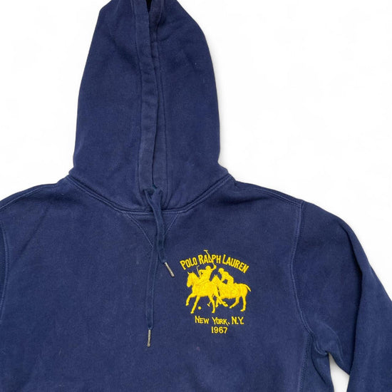 Polo Ralph Lauren Navy and Yellow Hoodie (S)