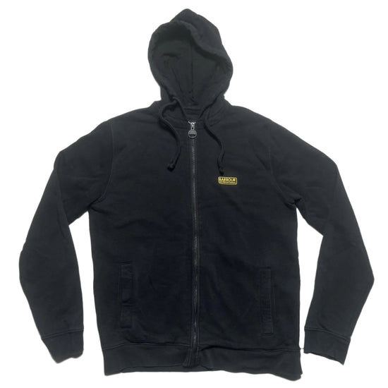 Barbour Black and Yellow Hoodie (S)