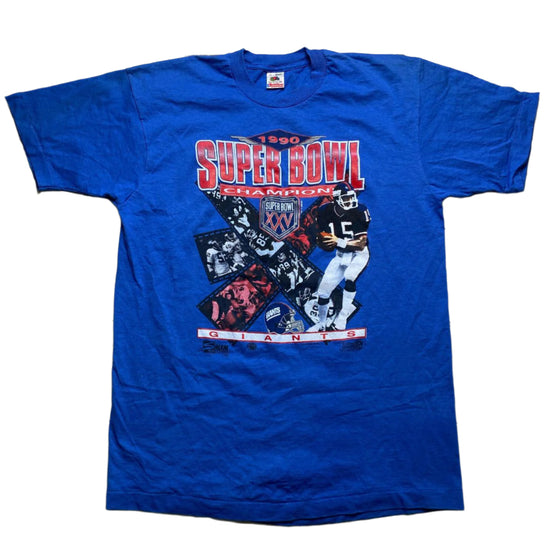 New York Giants Super Bowl Champions 1990 T Shirt (XL)
