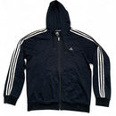 Adidas Performance Essentials Black and White Hoodie (XL)