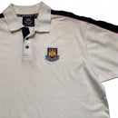 West Ham United Vintage White and Navy Polo Shirt (L)