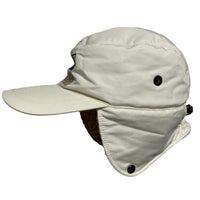 Napapirji Cream White Ear Flap Dog Ear Sherpa Cap
