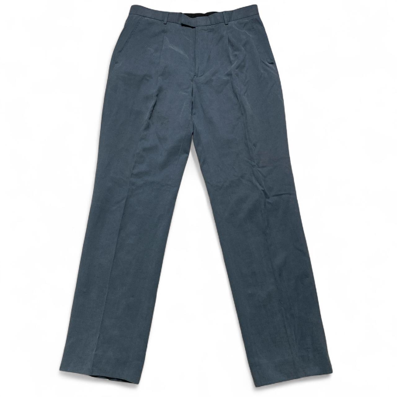 Jaegar Blue Full Suit Jacket and Trousers Two Piece (L)