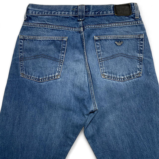 Armani Indigo 001 Light Blue Baggy Jeans