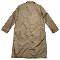 Fendi Roma Womens Leopard Interior Vintage 90’s Cream Beige Lightweight Trench Coat (L)