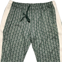 Lacoste Green and Cream Tapered Joggers (3XL)