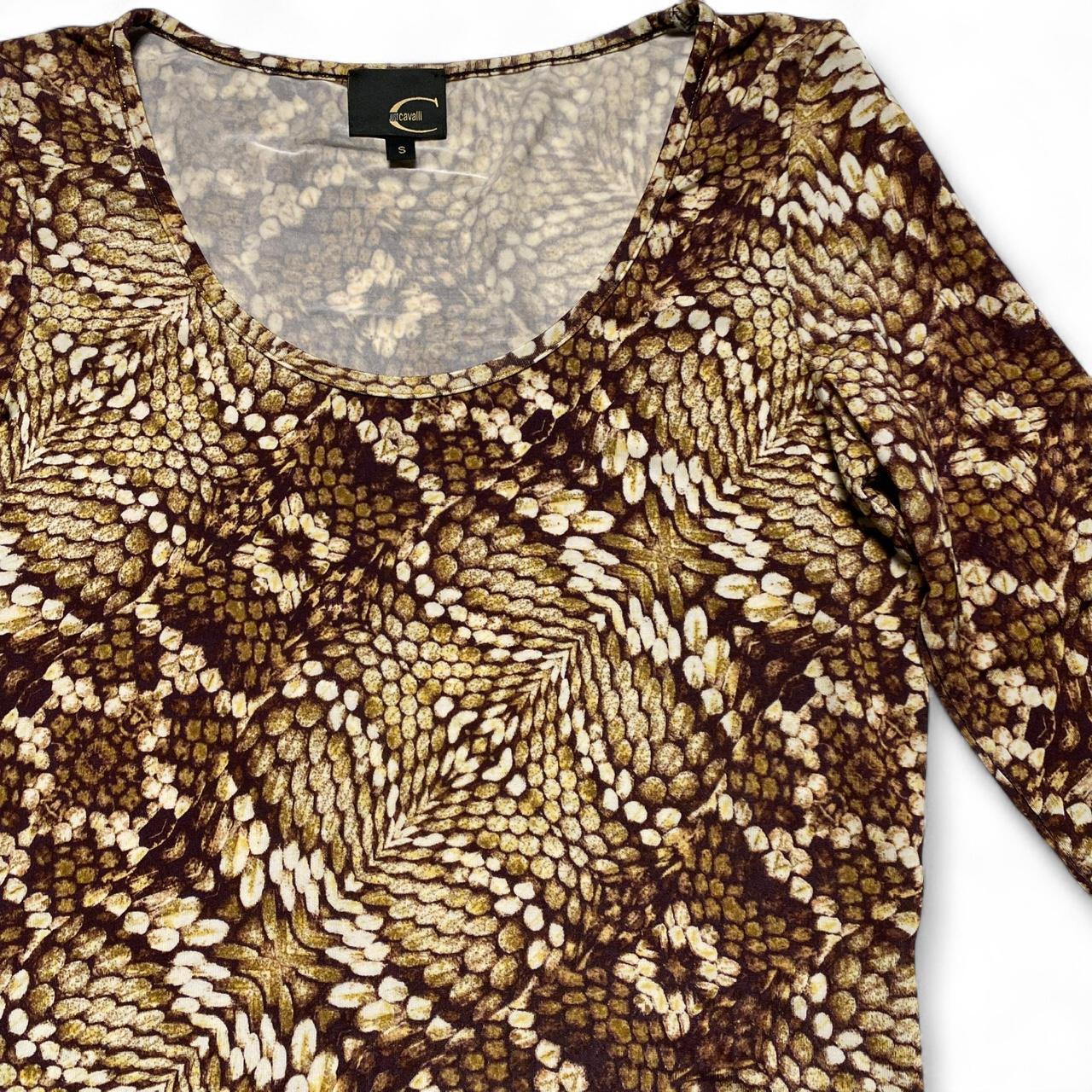 Roberto Cavalli Just Cavalli Vintage y2k Snakeskin Top (S)