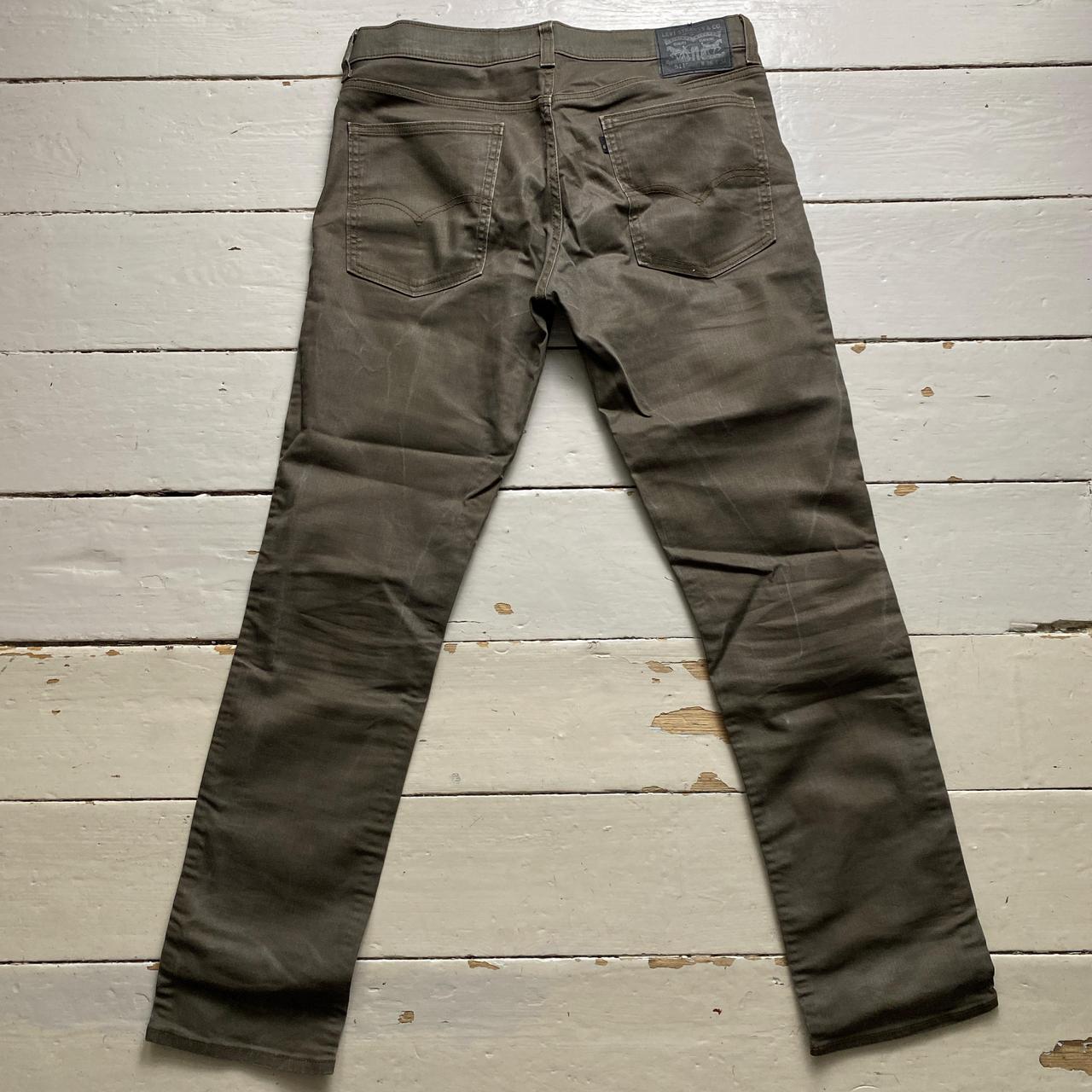 Levis 511 Olive Green Khaki Slim Jeans