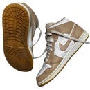 Jordan 1 Mid Beige and White High Trainers (UK 9.5)