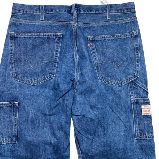 Levis Vintage Carpenter Denim Baggy Jeans Light Blue (36W)