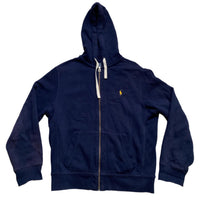 Ralph Lauren Polo Navy and Yellow Pony Hoodie (L)