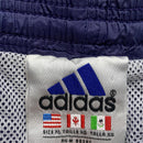 Adidas Vintage Purple Pink and White Shell Shorts (XL)