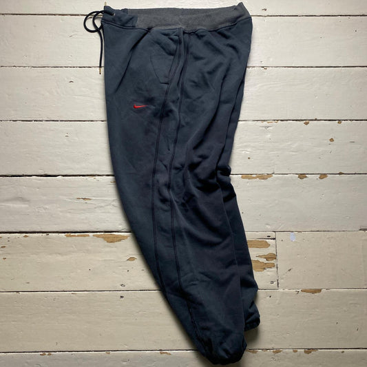 Nike Vintage Navy Grey and Red Baggy Joggers