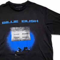 Billie Eilish 2025 Tour T Shirt Black and Blue (XL)