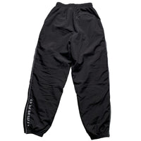 Umbro Vintage Black and Grey Spellout Shell Trackpant Bottoms (S)