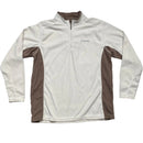 Columbia Thermal Cream White and Brown Quarter Zip Jumper (L)