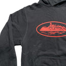 Corteiz Black and Red Alcatraz Hoodie (M)