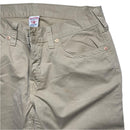 True Religion Jack Cream Beige Baggy Stitch Jeans (38W)