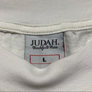 Judah Tribe White Yellow Green and Blue T Shirt (L)