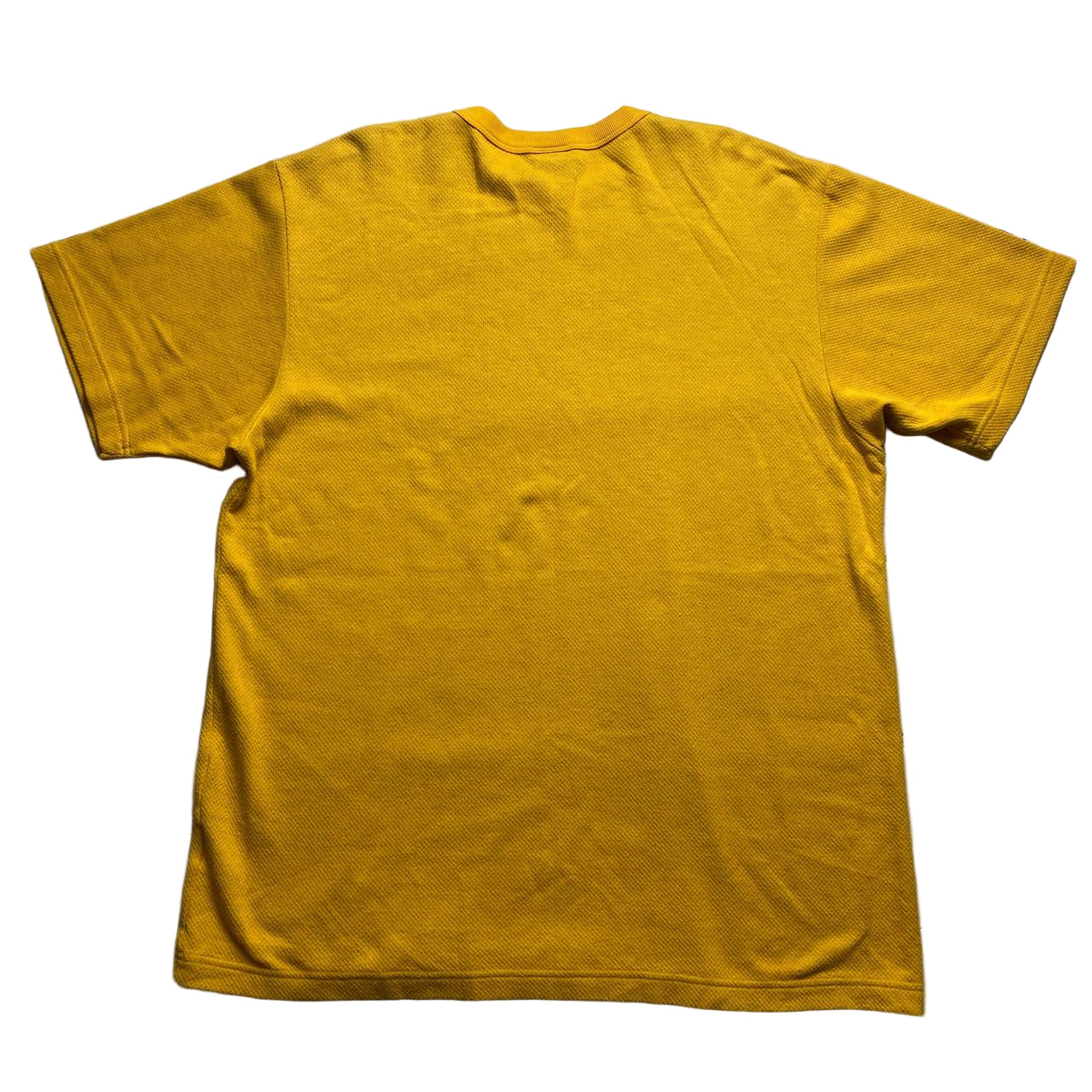 Nike Vintage y2k Yellow and Grey Swoosh T Shirt (XL)