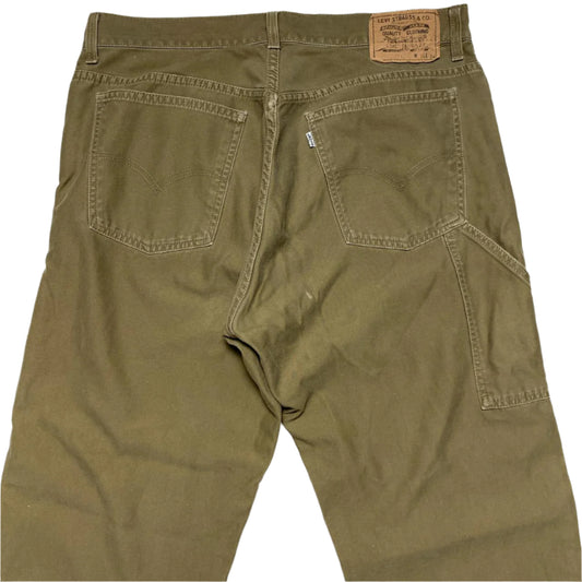 Levis 571 Khaki Olive Carpenter Jeans (34W)