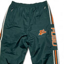 FUBU Green Orange and White Shell Trackpant Bottoms (L)
