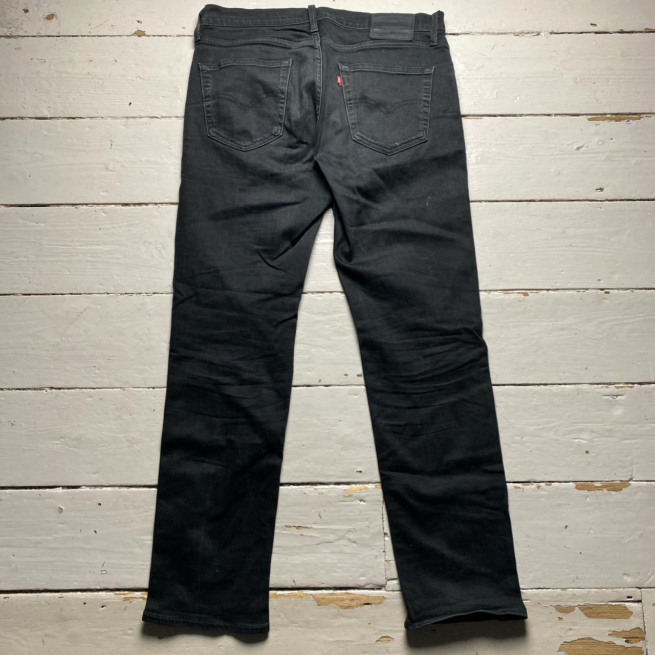 Levis 514 Black Straight Leg Baggy Jeans