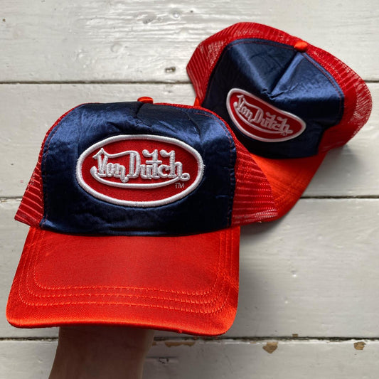 Von Dutch Navy Red and White Trucker Caps