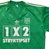 Adidas Sweden Hooks Idrottsforening 80’s Green and White Football Jersey (XL)