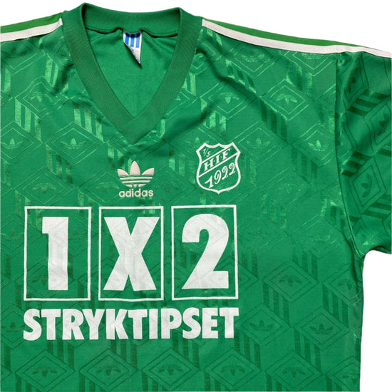Adidas Sweden Hooks Idrottsforening 80’s Green and White Football Jersey (XL)