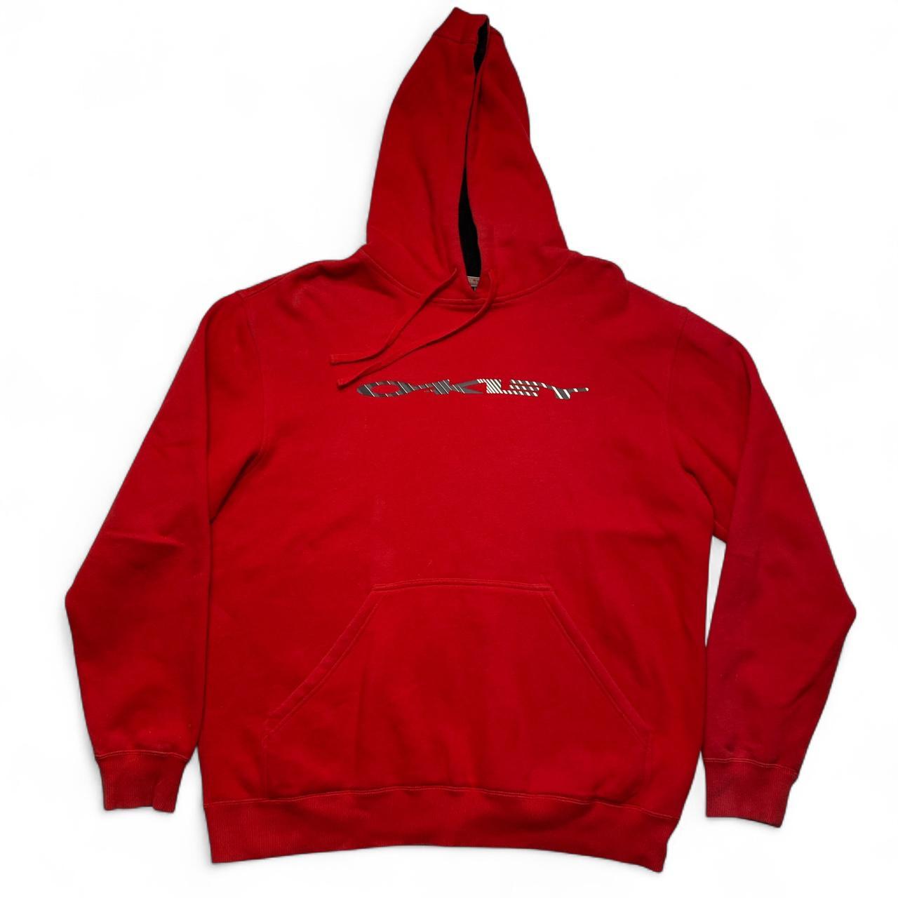 Oakley Red and Black Hoodie