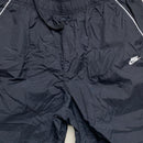 Nike Vintage Black and White Swoosh Shell Trackpant Shorts (L)