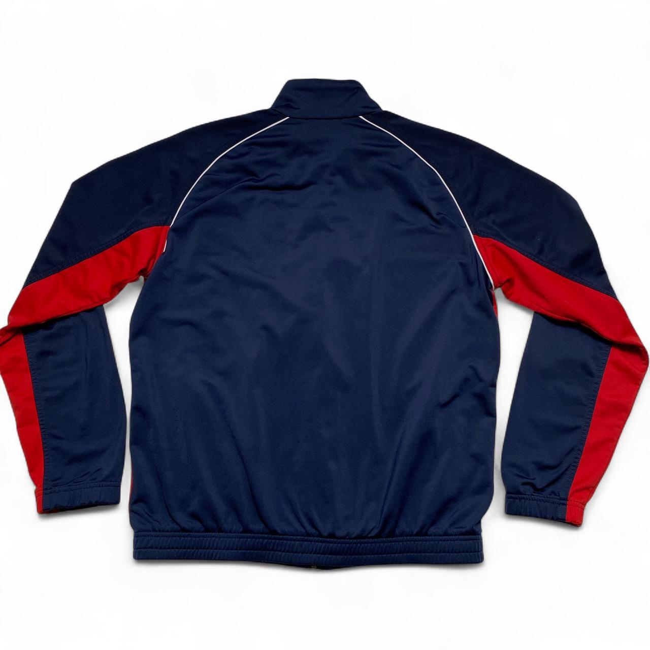 Nike Navy Red and White Vintage Y2K Tracksuit Jacket (L)