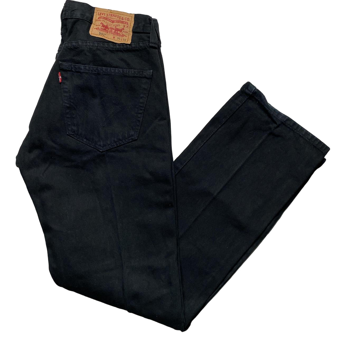 Levis 501 Black Vintage Baggy Jeans (34W)