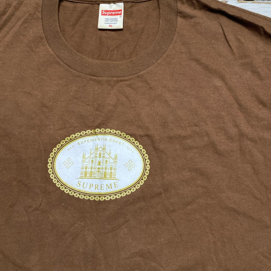 Supreme Experientia Docet Brown T Shirt (XL)