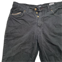 Dolce and Gabbana Vintage Black and White Embroidery Jeans (34W)